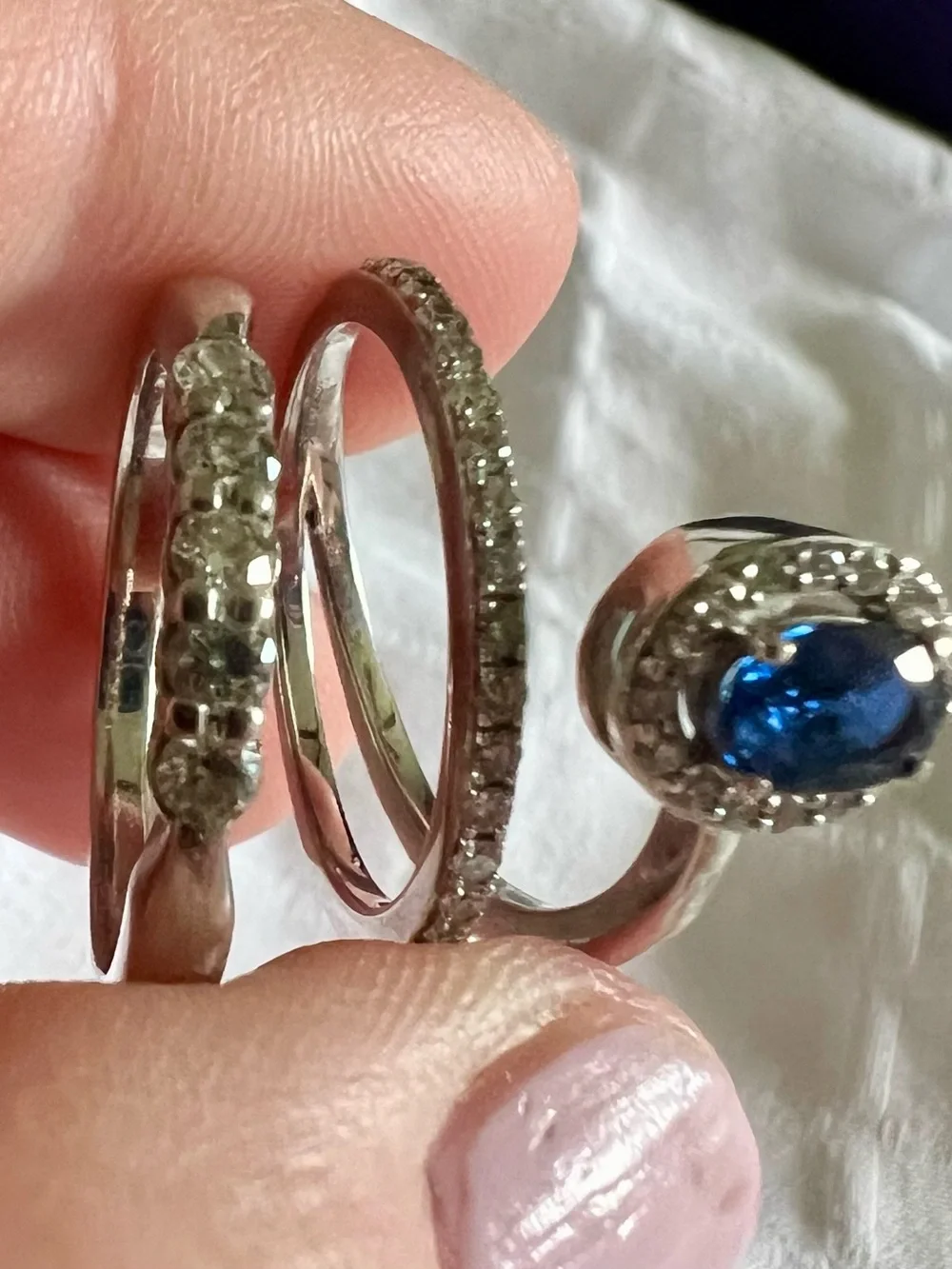 Hearts on fire and Simon G timeless blue
